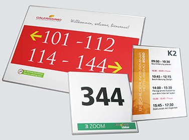 Preiswerte Kunststoffschilder