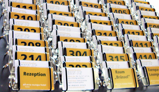 Edle Hotelschl&uuml;sselanh&auml;nger