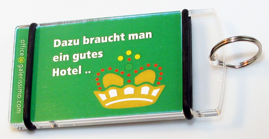 Schlüsselanhänger zum Angebote bewerben