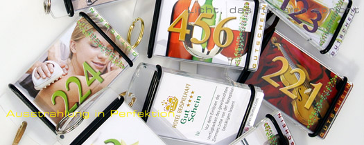 gutschein im schluesselanhaenger